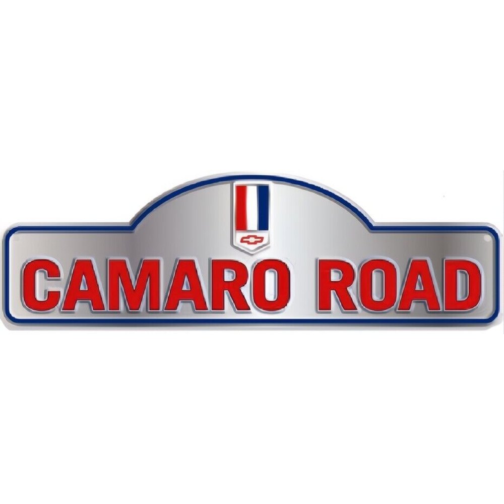 Camaro Road Licensed Die-Cut Embossed 18" x 6" Sign NEW! Collectibles:Advertising:Automobiles:American:Chevrolet Style Your Walls